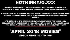 APRIL 2019 News at HOTKINKYJO site extreme anal prolapse, dildos & fisting