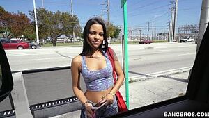 Latina Nikki Kay Is All About Her Money on The Bang Bus (bb15058)