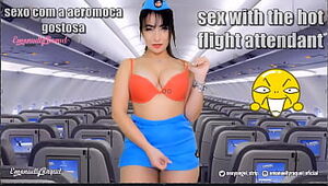 Roleplay virtual sex with the hot big boobs and big ass flight attendant from brazil, come on over and get the best blowjob of your life