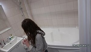 Czech Girl Keti in the shower - Hidden camera